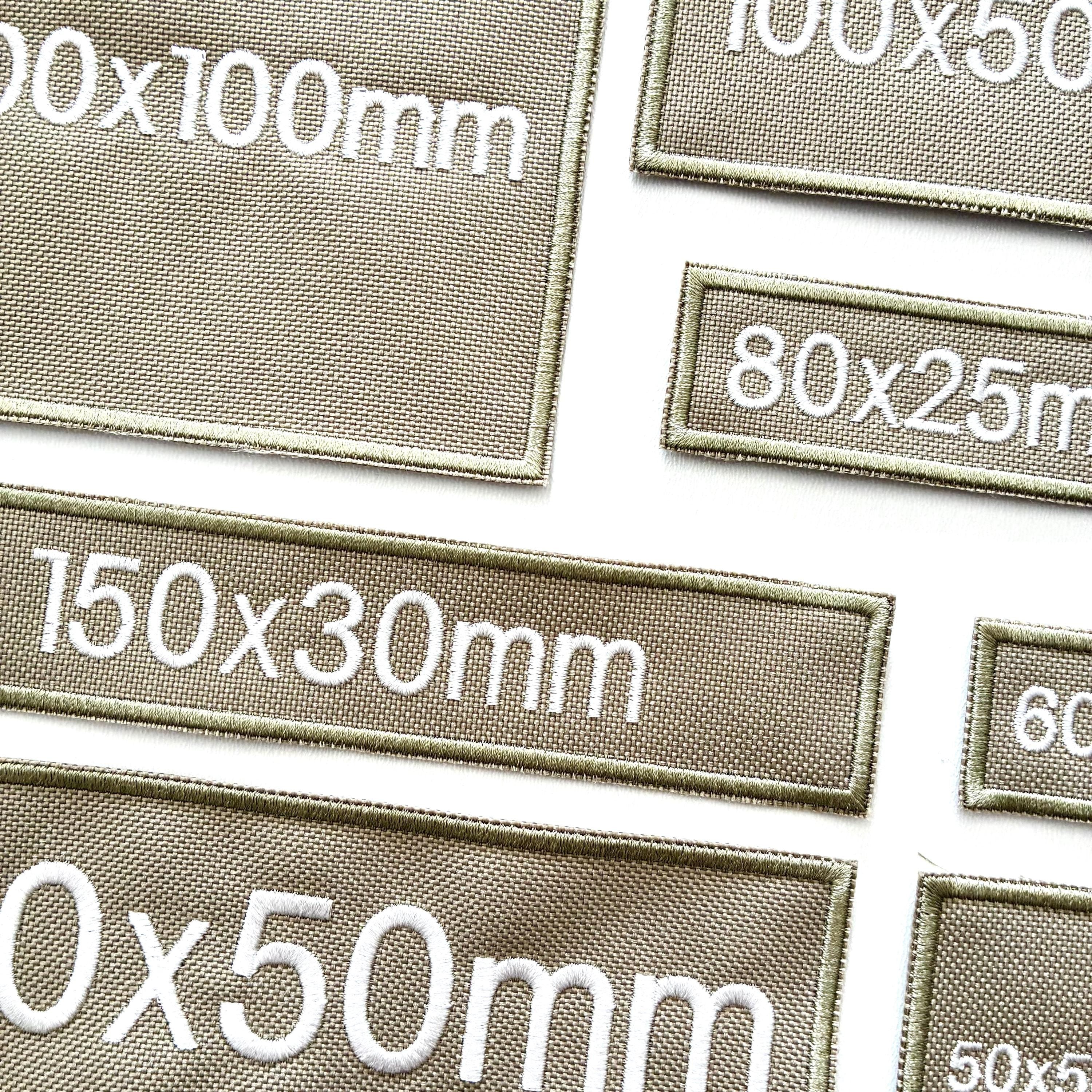 Personalised Embroidered Sand Patches Sew/Iron/VELCRO® Custom Text Molle Morale Badges