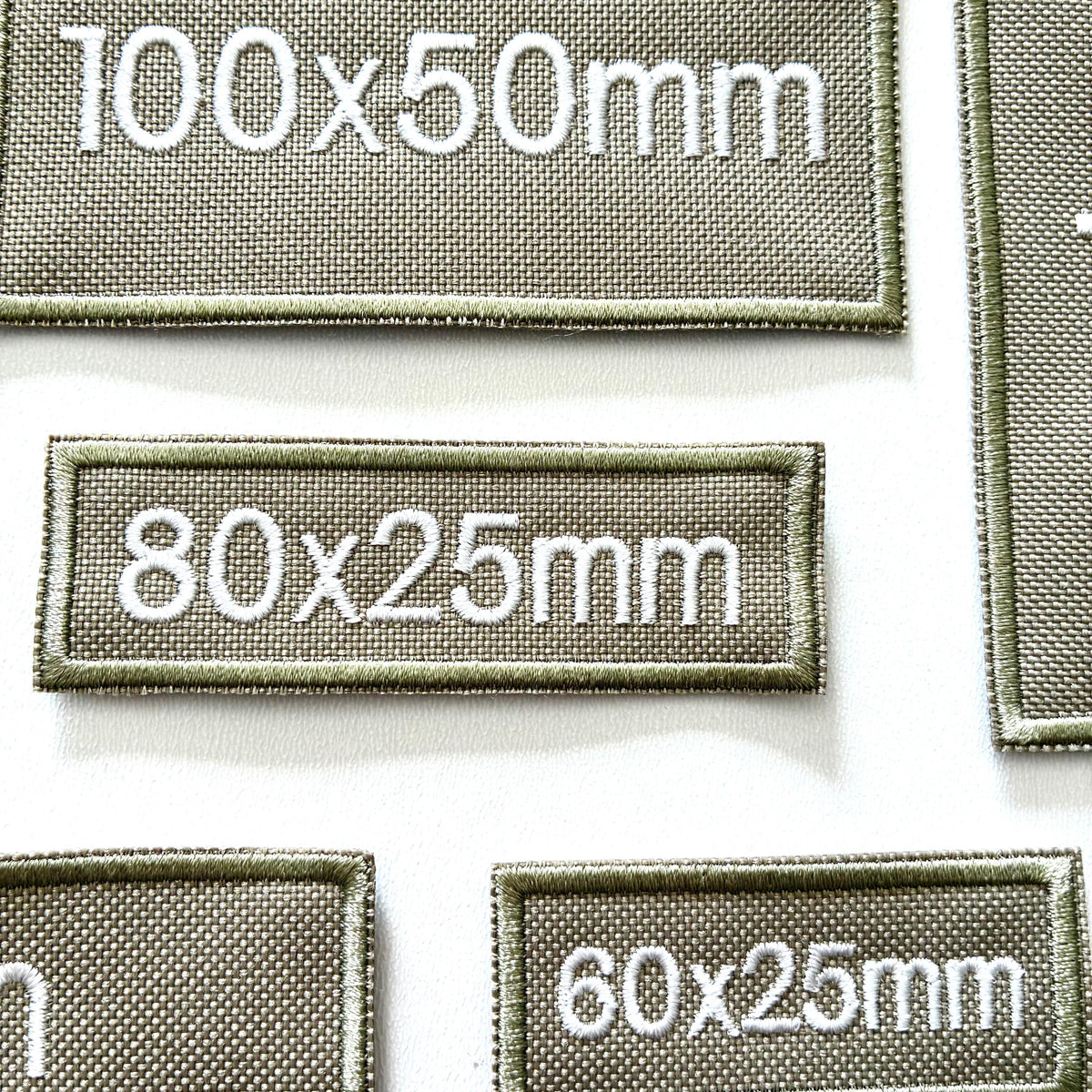 Personalised Embroidered Sand Patches Sew/Iron/VELCRO® Custom Text Molle Morale Badges