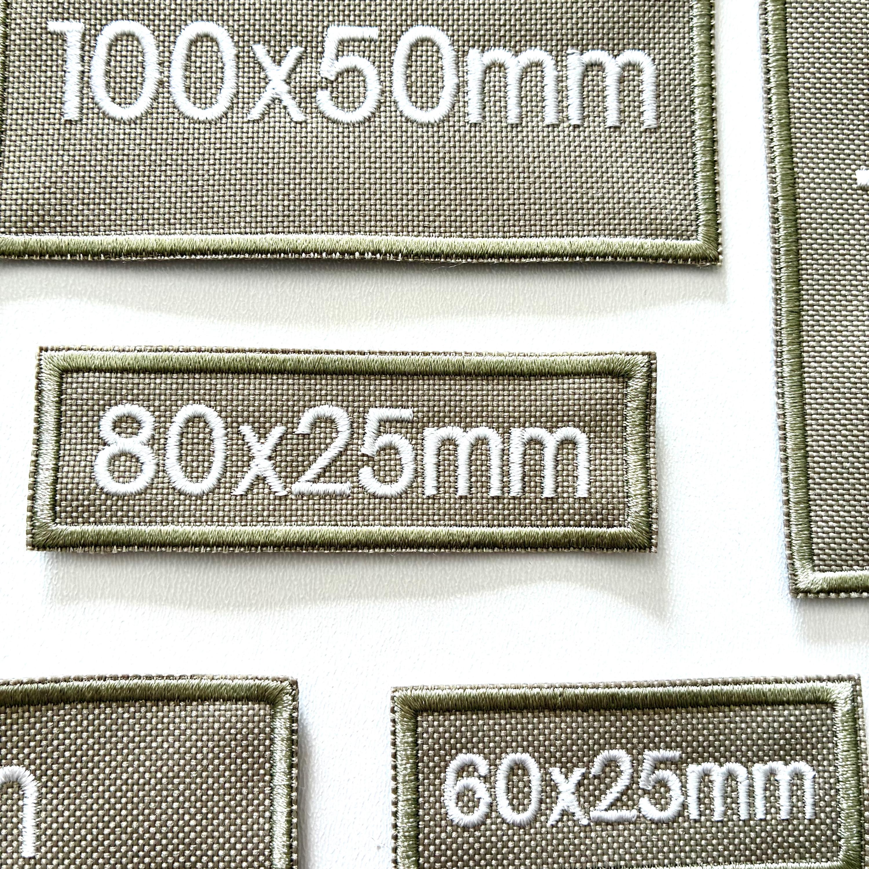 Personalised Embroidered Sand Patches Sew/Iron/VELCRO® Custom Text Molle Morale Badges