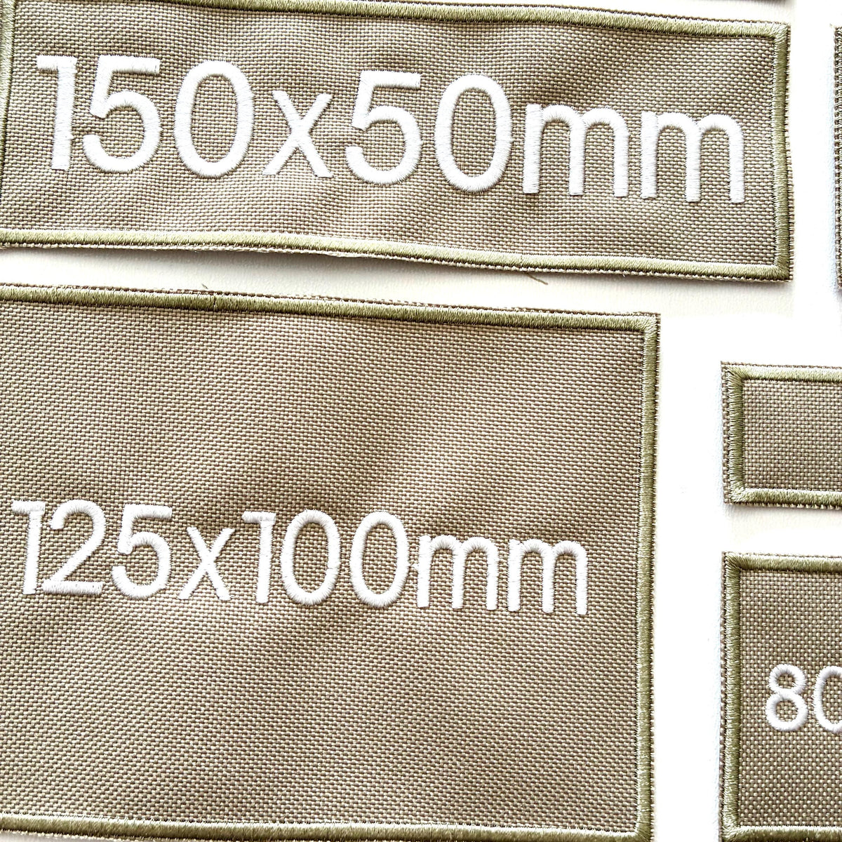 Personalised Embroidered Sand Patches Sew/Iron/VELCRO® Custom Text Molle Morale Badges