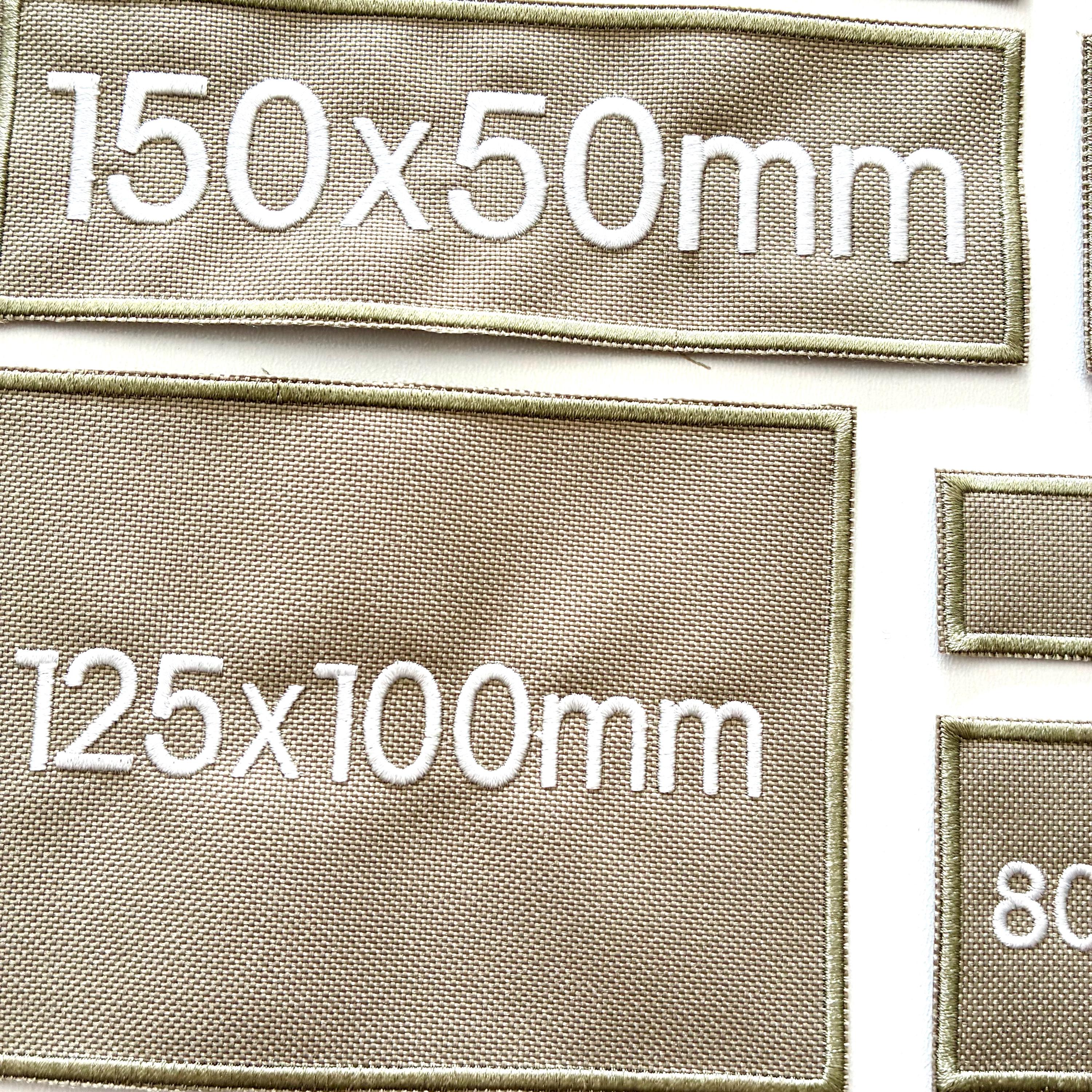 Personalised Embroidered Sand Patches Sew/Iron/VELCRO® Custom Text Molle Morale Badges