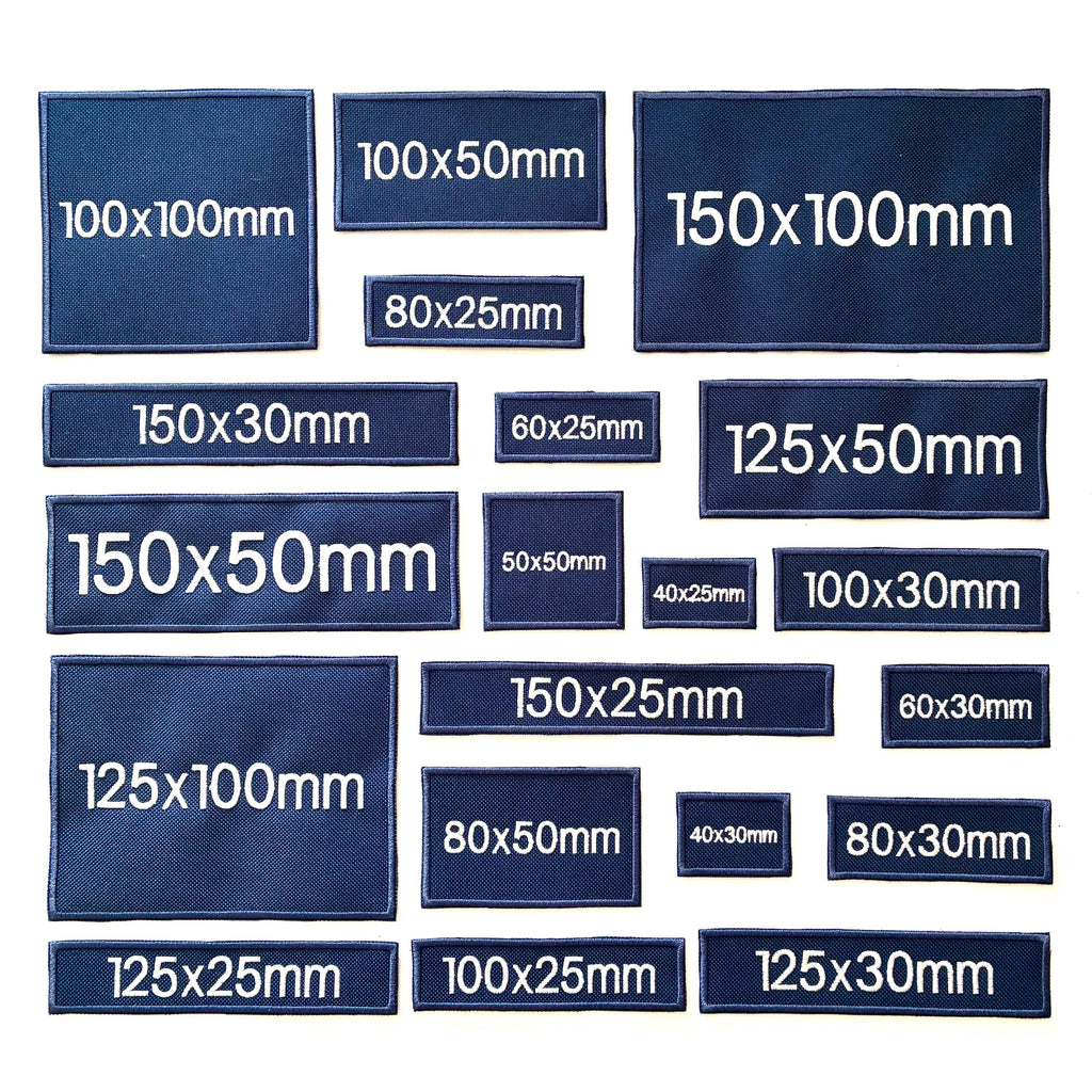 Personalised Embroidered Navy Patches Sew/Iron/VELCRO® Custom Text Molle Morale Badges