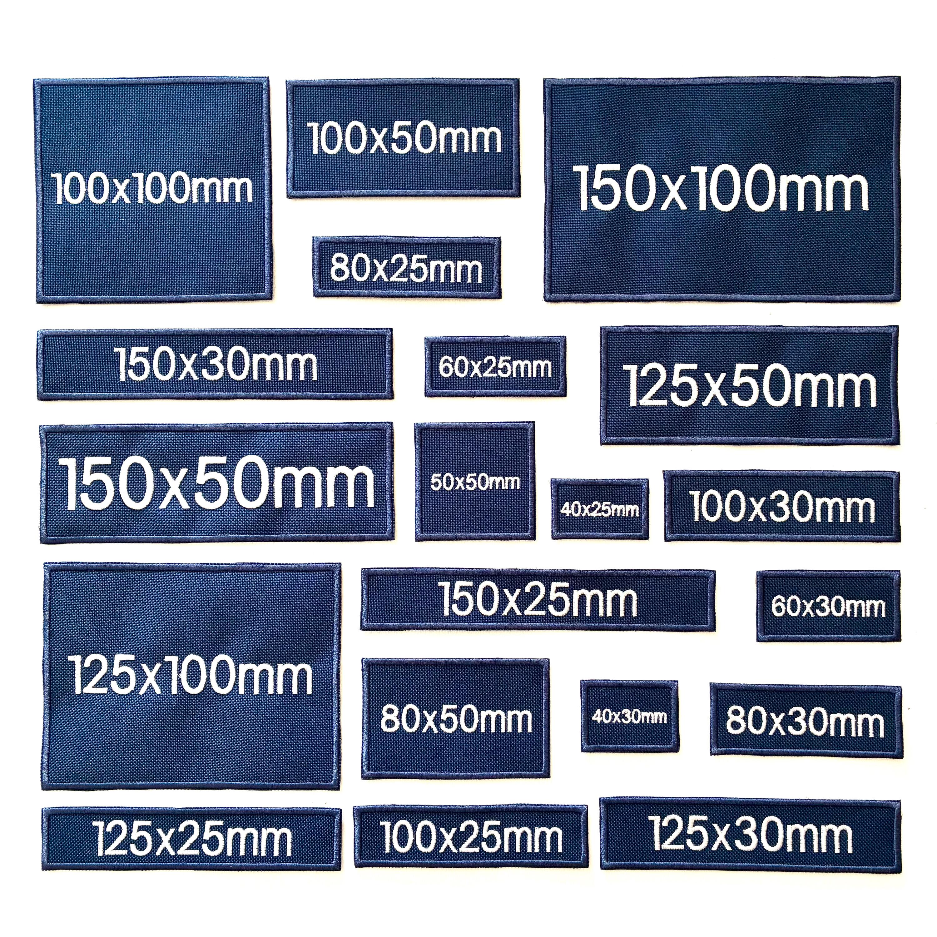 Personalised Embroidered Navy Patches Sew/Iron/VELCRO® Custom Text Molle Morale Badges