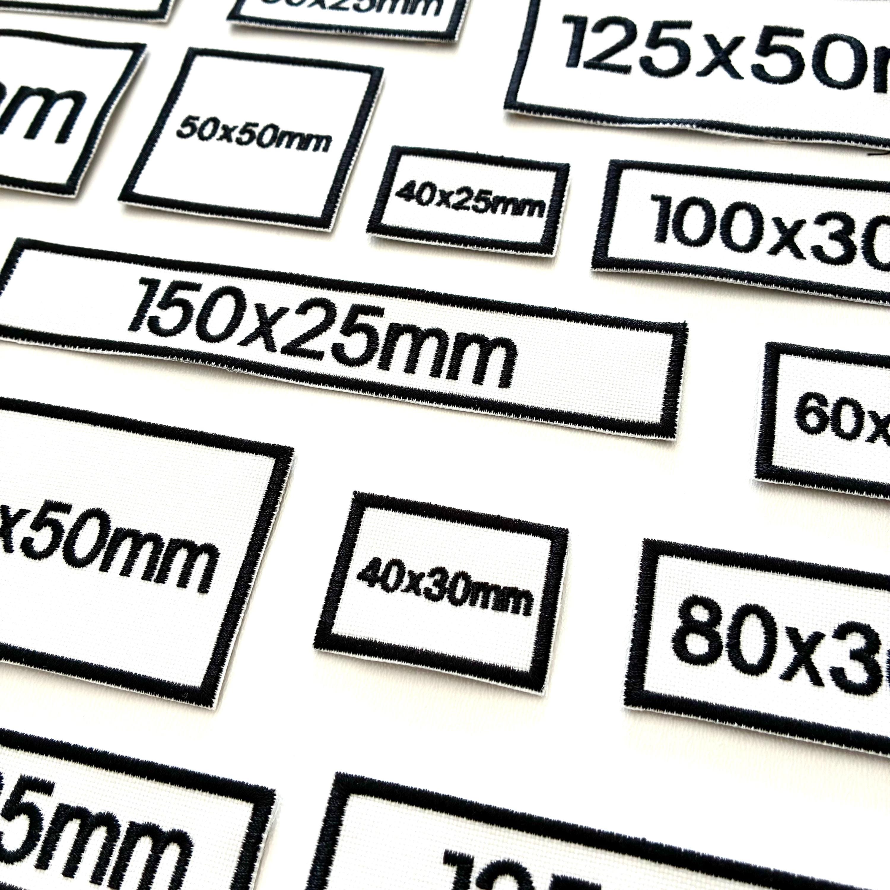 Personalised Embroidered White Patches Sew/Iron/VELCRO® Custom Text Molle Morale Badges