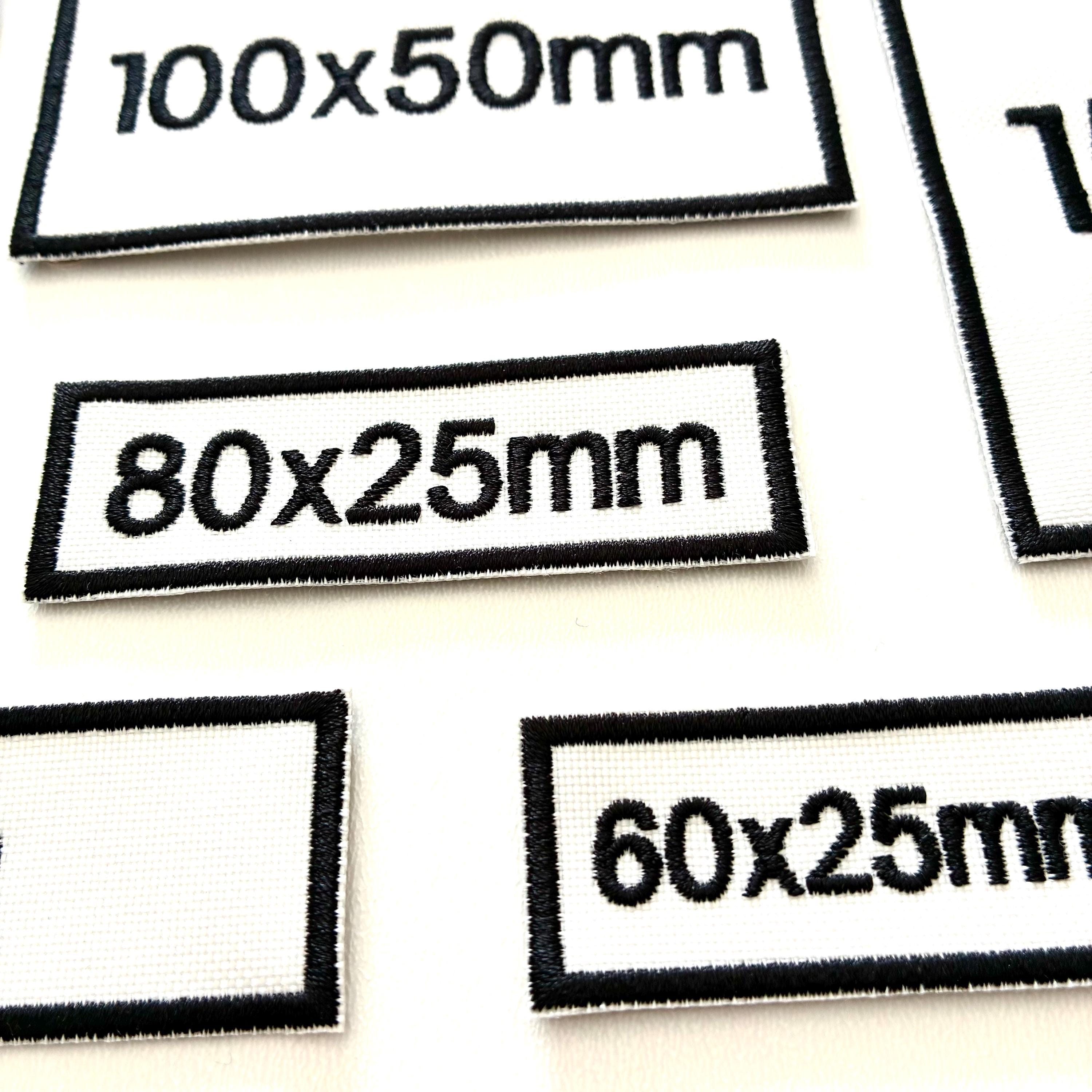 Personalised Embroidered White Patches Sew/Iron/VELCRO® Custom Text Molle Morale Badges