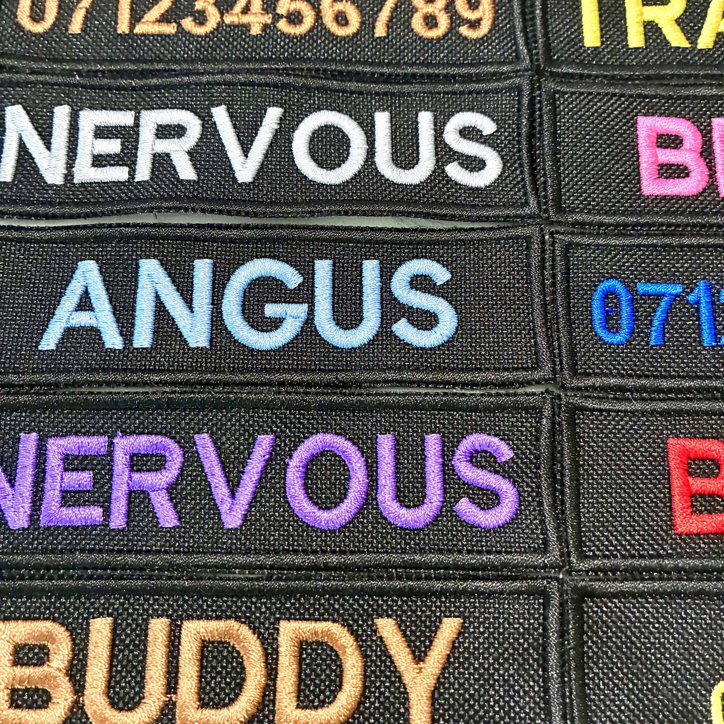 VELCRO® Patch To Fit Julius K9 Dog Harness Personalised Embroidered Custom Text Badge