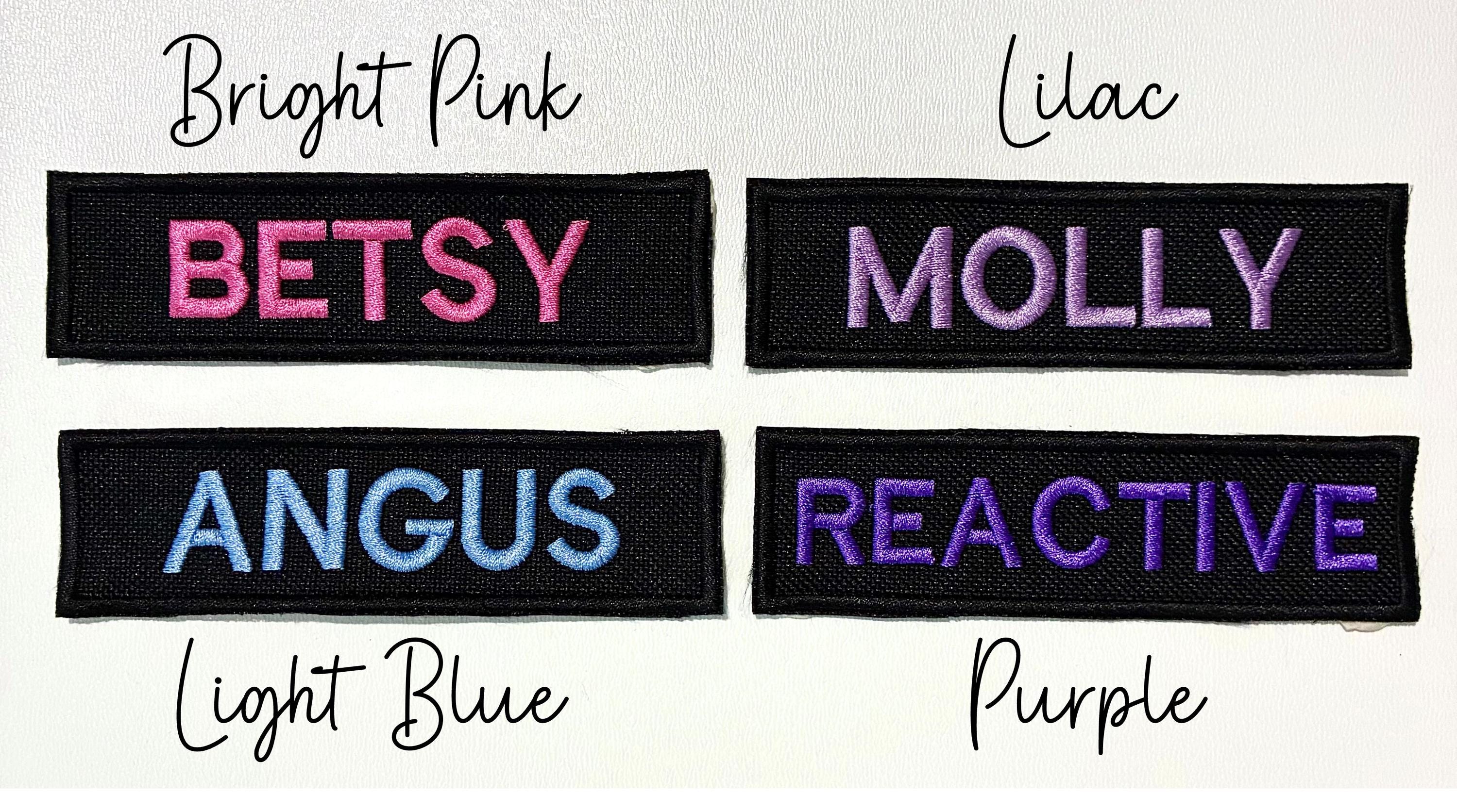 VELCRO® Patch To Fit Julius K9 Dog Harness Personalised Embroidered Custom Text Badge