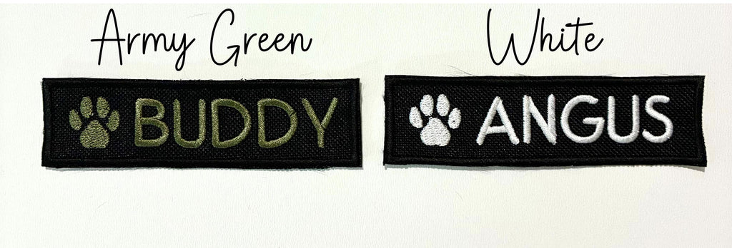 VELCRO® Patch To Fit Julius K9 Dog Harness Personalised Embroidered Custom Text Badge