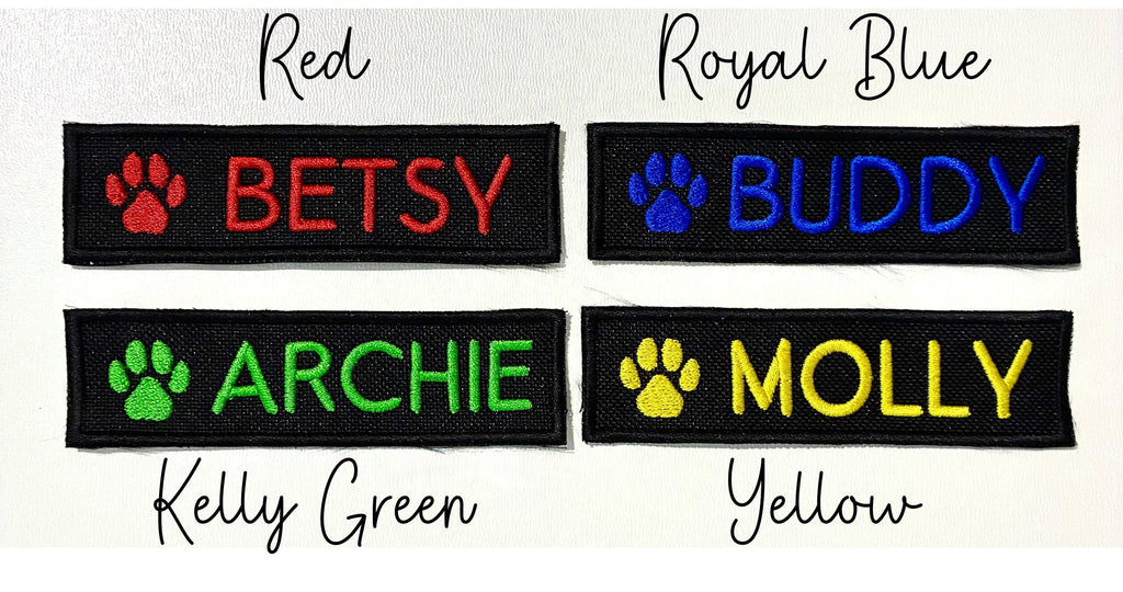 VELCRO® Patch To Fit Julius K9 Dog Harness Personalised Embroidered Custom Text Badge