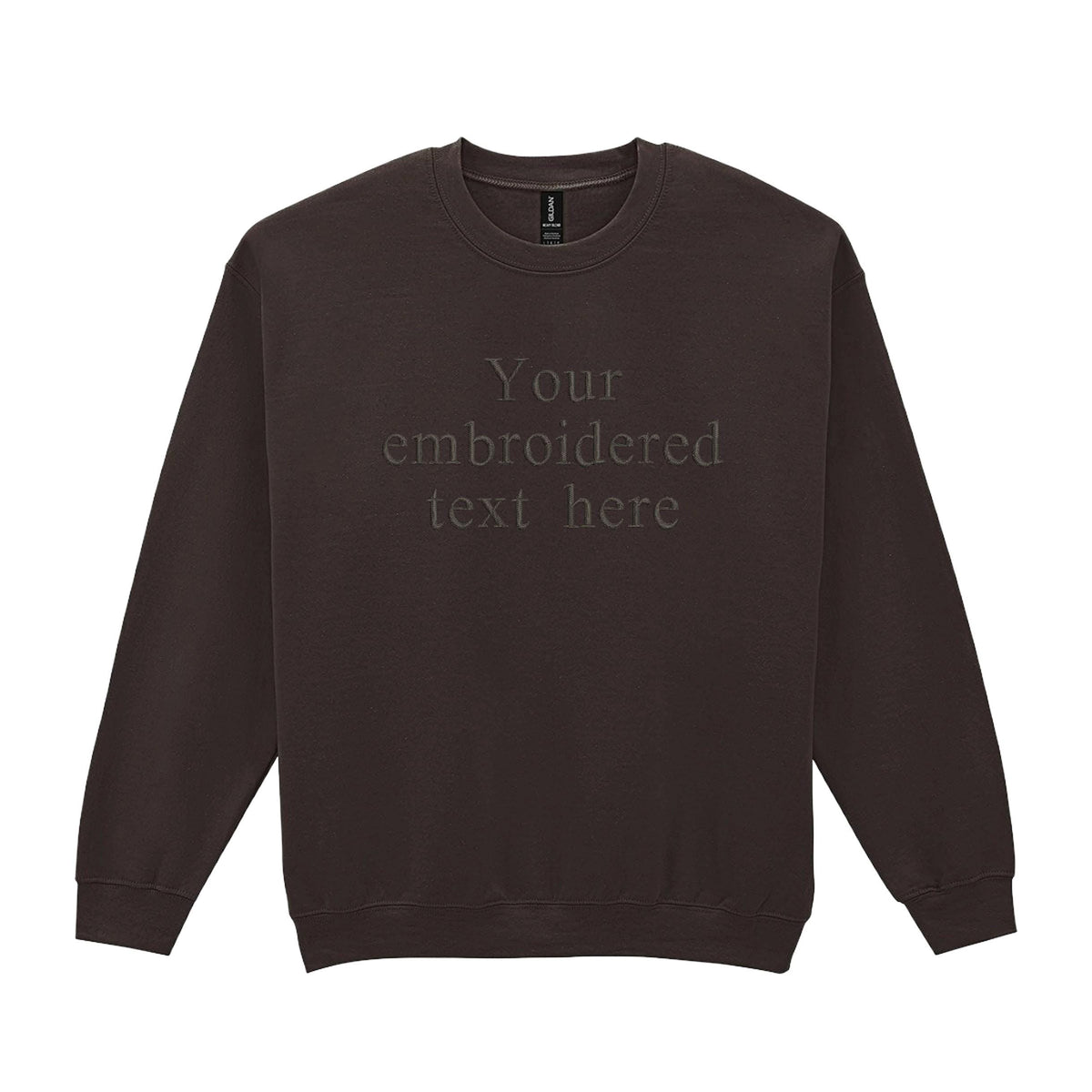 Embroidered Personalised Adults Sweatshirt S-5XL Custom Design Your Text