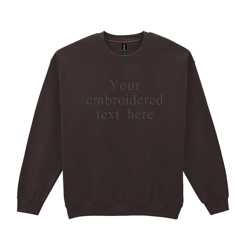 Embroidered Personalised Adults Sweatshirt S-5XL Custom Design Your Text