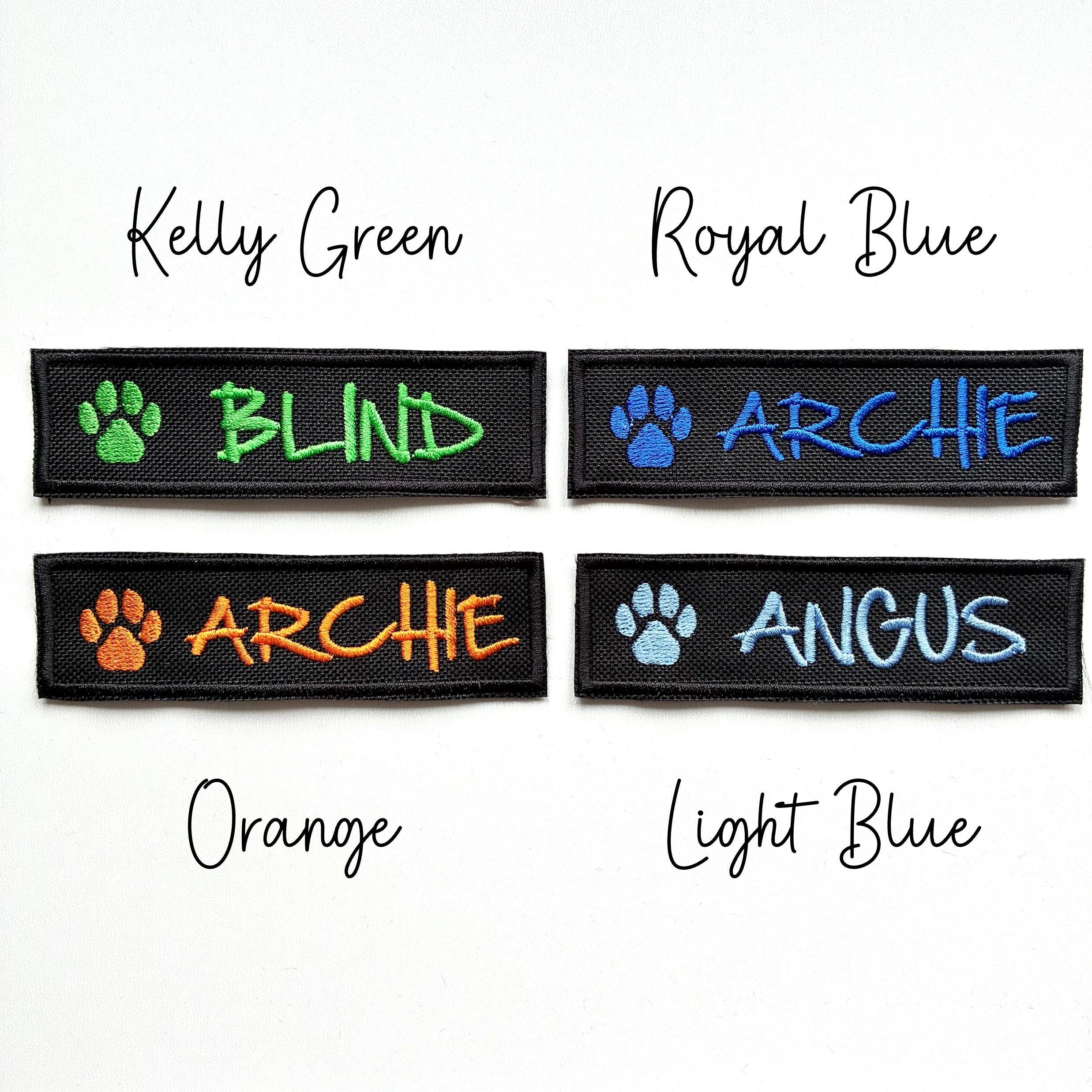 VELCRO® Patch To Fit Julius K9 Dog Harness Personalised Embroidered Custom Text Badge