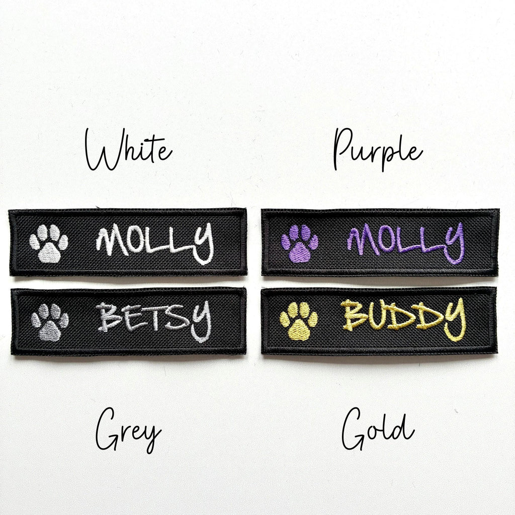 VELCRO® Patch To Fit Julius K9 Dog Harness Personalised Embroidered Custom Text Badge