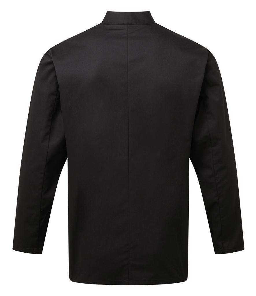 Embroidered Personalised Text Chef's Long Sleeve Jacket Custom Business Kitchen Uniform