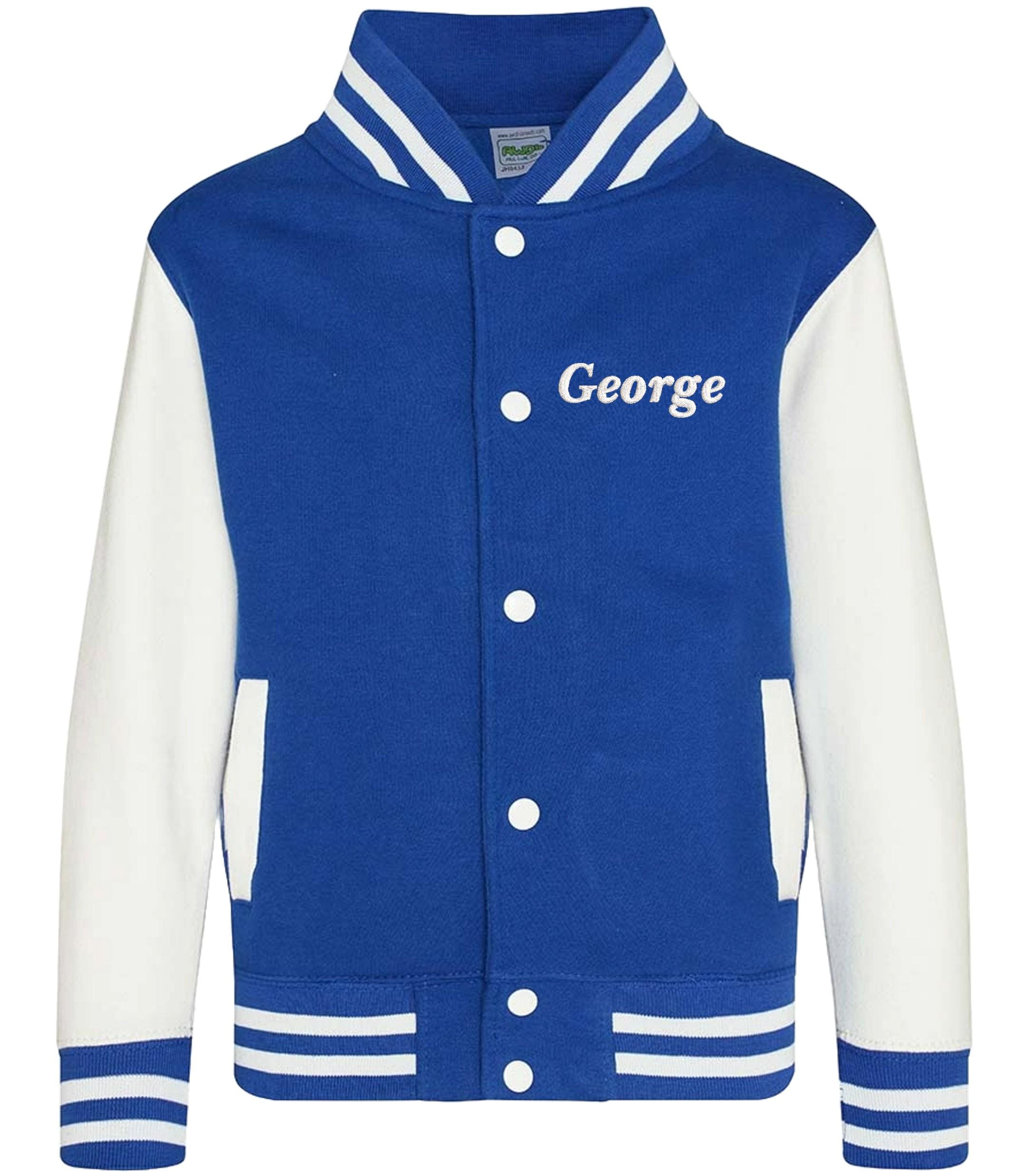 Embroidered Personalised Name Adults Varsity Jacket Custom Text Letterman College Baseball