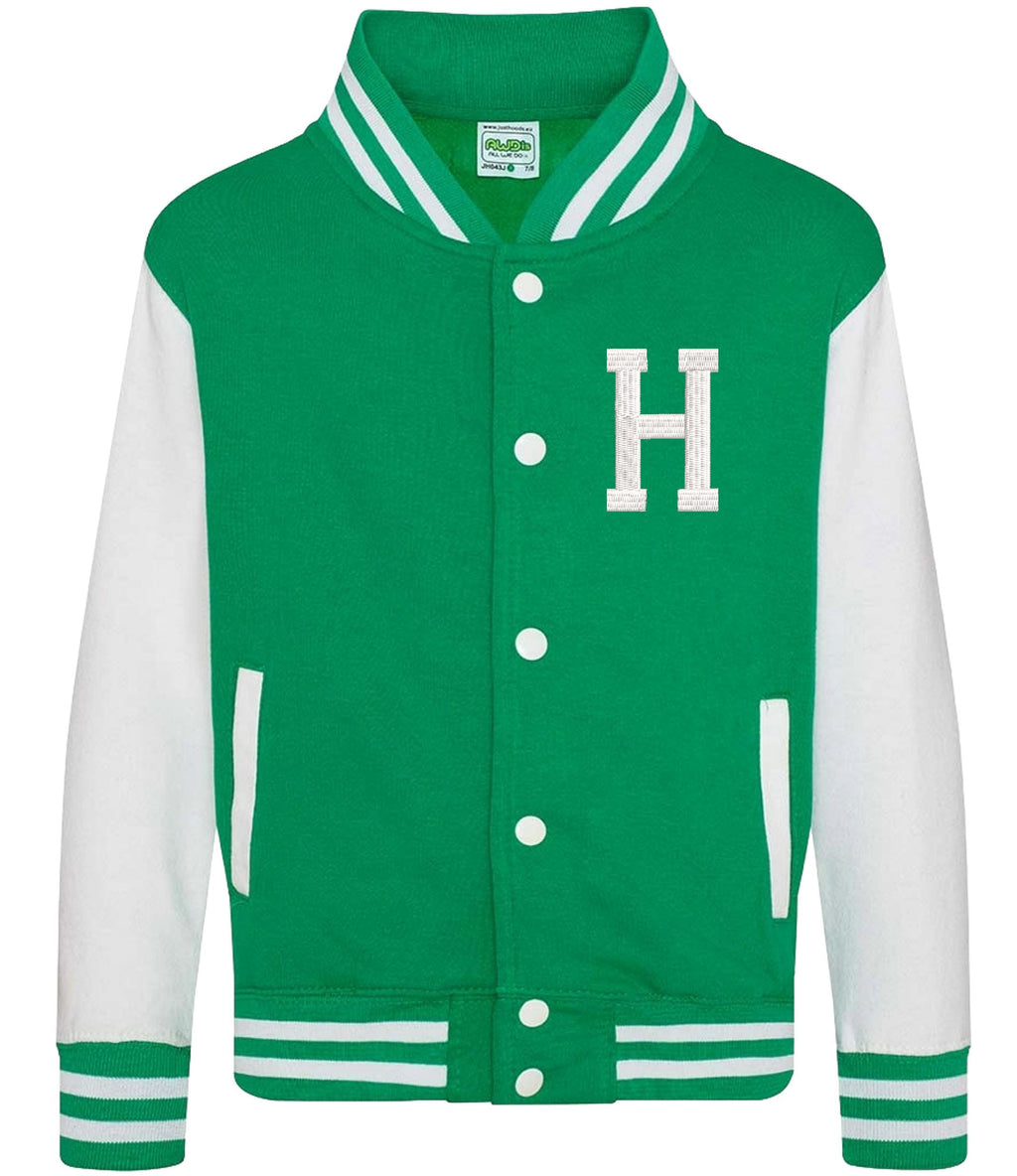 Embroidered Personalised Initial Adults Varsity Jacket Custom Name Letterman College Baseball