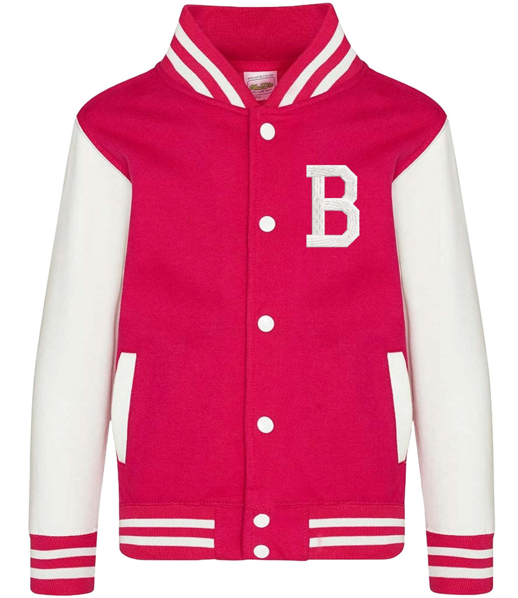 Embroidered Personalised Initial Adults Varsity Jacket Custom Name Letterman College Baseball