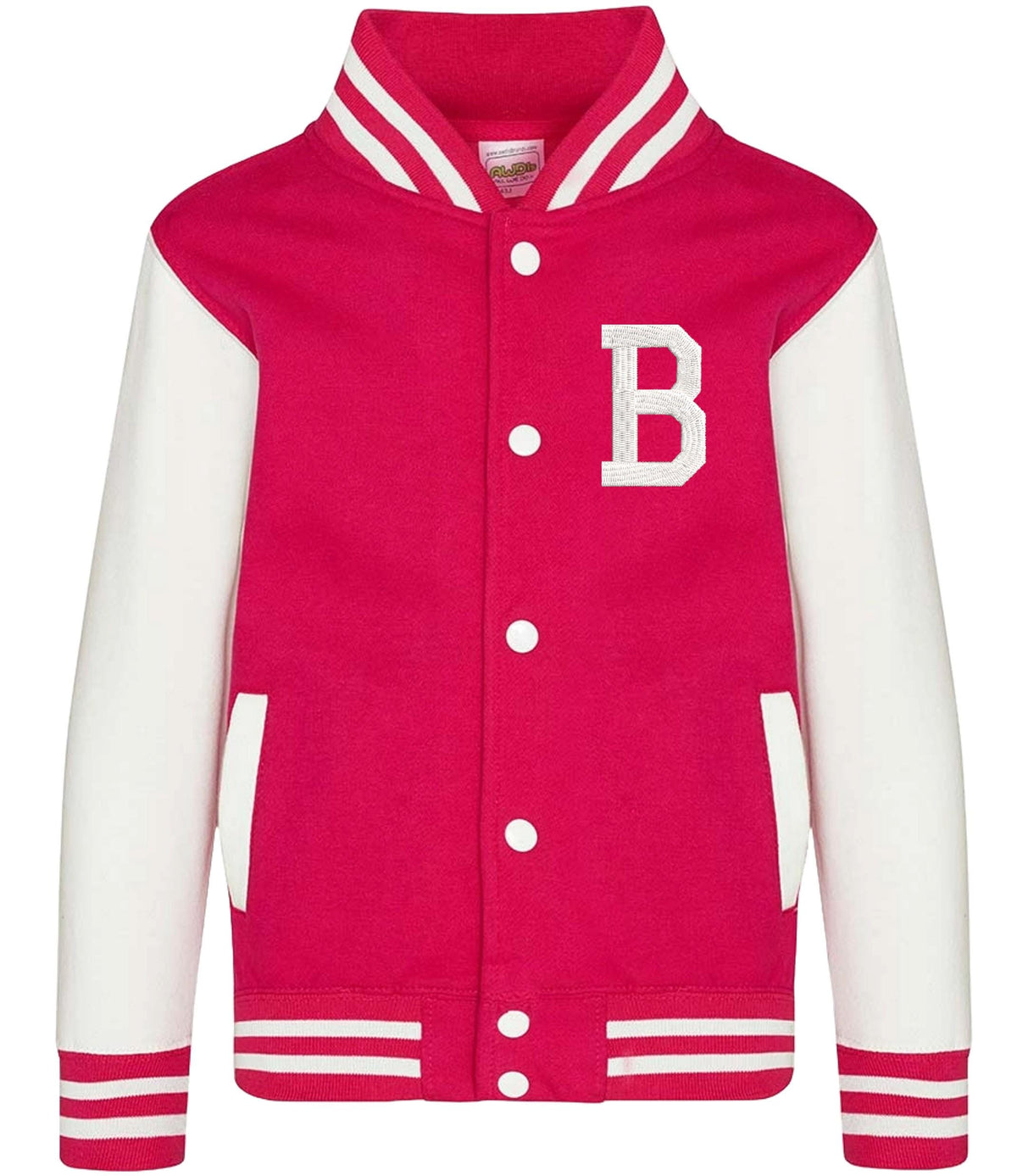 Embroidered Personalised Initial Adults Varsity Jacket Custom Name Letterman College Baseball