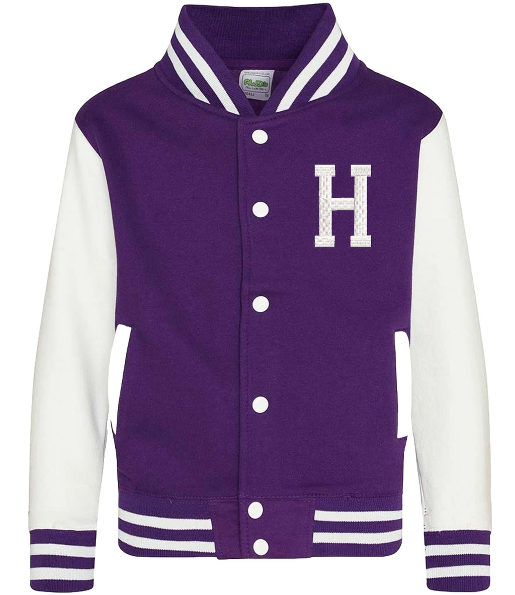 Embroidered Personalised Initial Adults Varsity Jacket Custom Name Letterman College Baseball