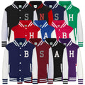 Embroidered Personalised Initial Adults Varsity Jacket Custom Name Letterman College Baseball