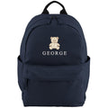 Embroidered Teddy Bear Personalised Name Small Backpack Kids Custom School Rucksack Boys Nursery Bag