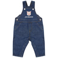 Embroidered Pig Personalised Name Baby & Toddler Cotton Denim Dungarees Custom Farmyard Barn Animals