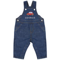 Embroidered Car Personalised Name Baby & Toddler Cotton Denim Dungarees Custom Text Boys Gift
