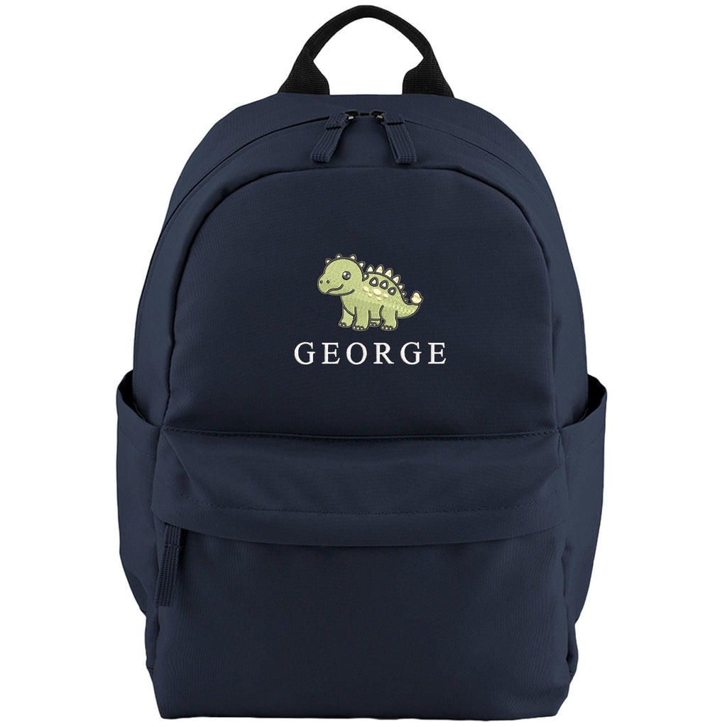 Embroidered Kids Dinosaur Personalised Name Small Backpack Boys Custom School Rucksack Nursery Bag