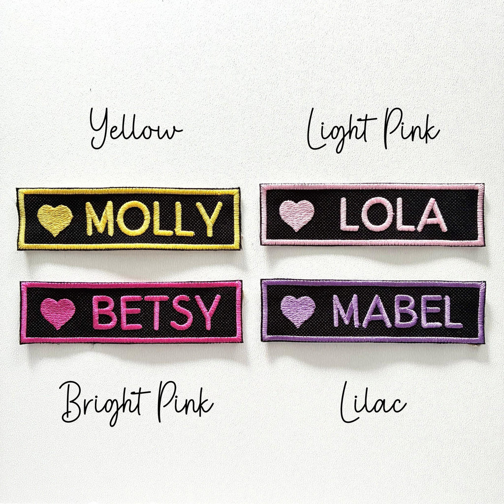 VELCRO® Patch To Fit Julius K9 Dog Harness Personalised Embroidered Custom Text Badge
