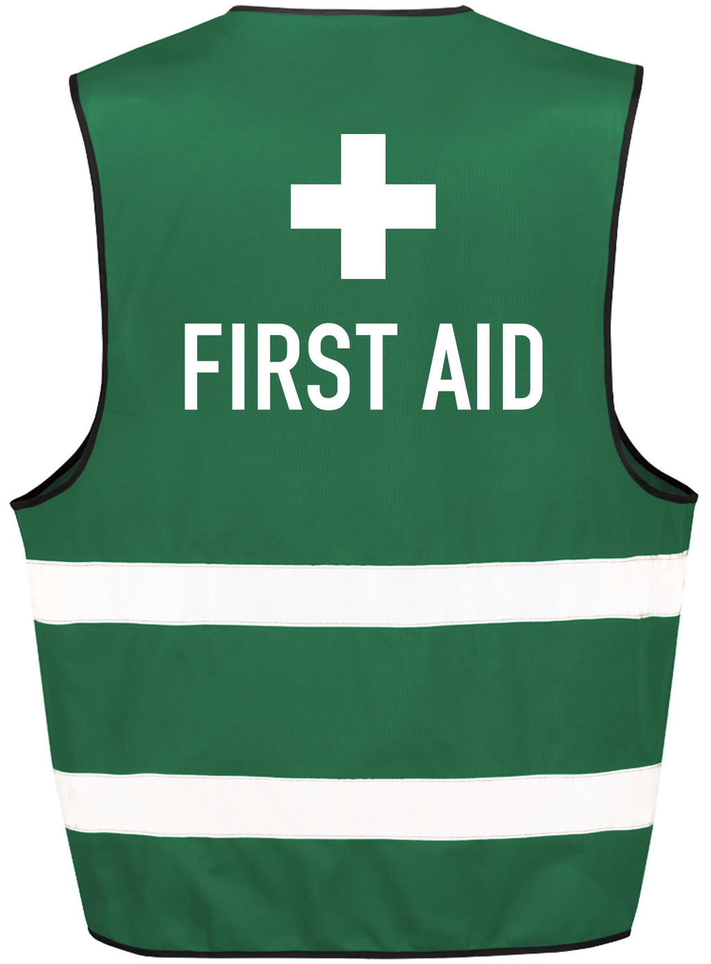 First Aid Green Hi-Vis Waistcoat Reflective Safety Vest