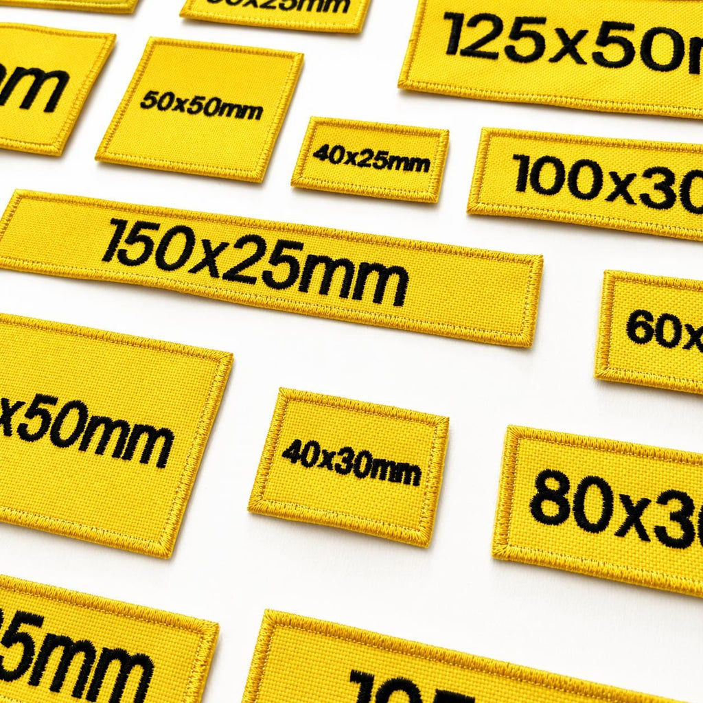 Personalised Embroidered Yellow Patches Sew/Iron/VELCRO® Custom Text Molle Morale Badges