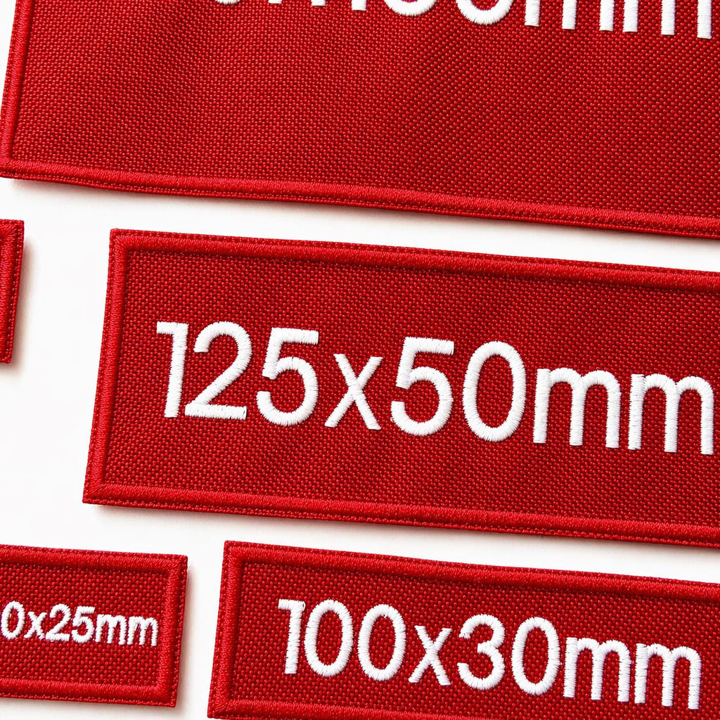 Personalised Embroidered Red Patches Sew/Iron/VELCRO® Custom Text Molle Morale Badges