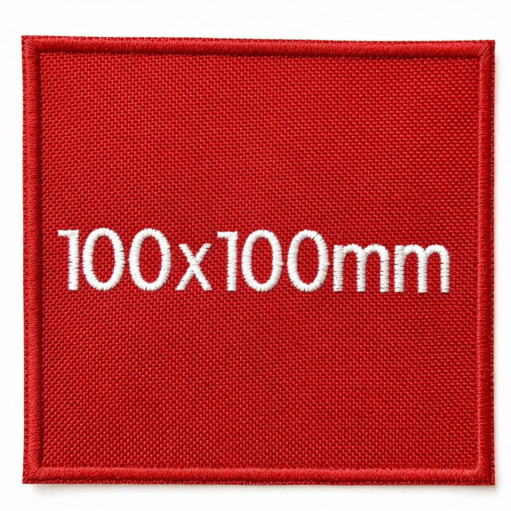 Personalised Embroidered Red Patches Sew/Iron/VELCRO® Custom Text Molle Morale Badges