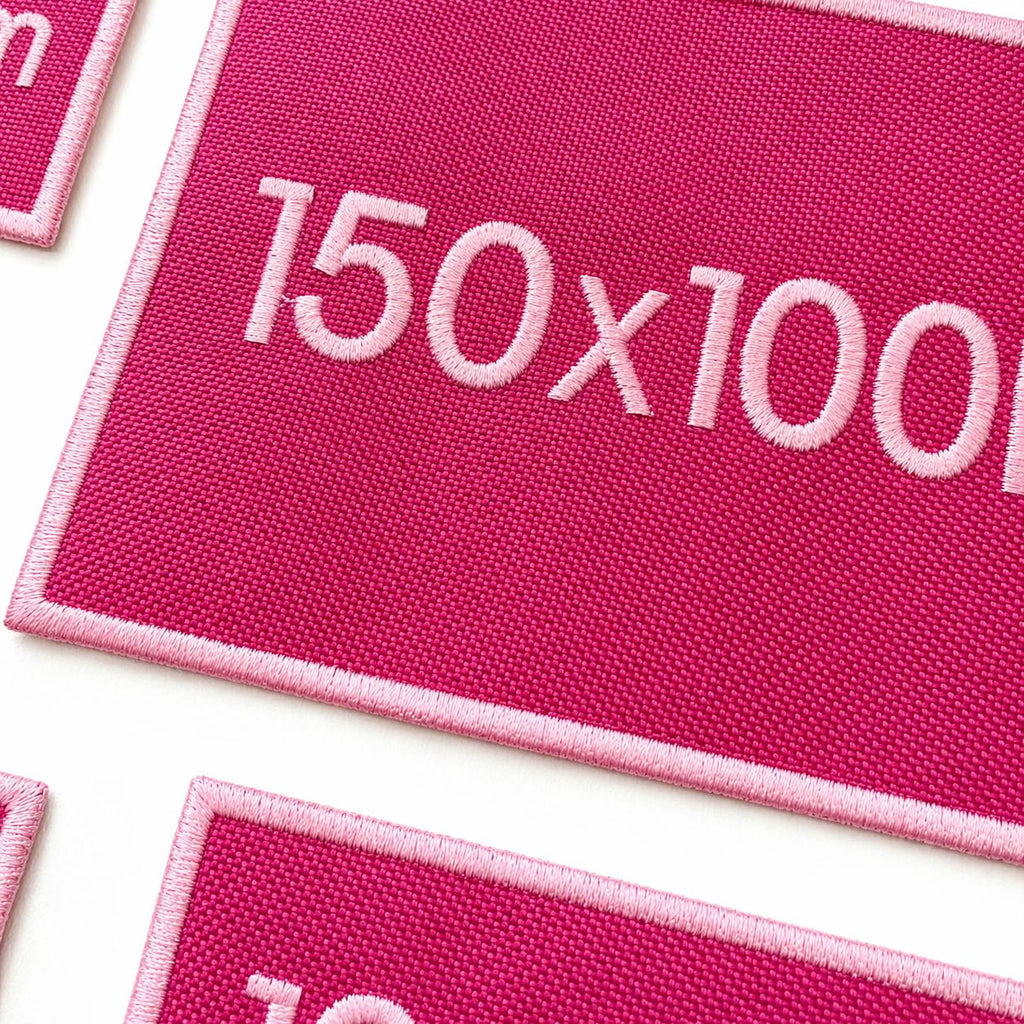 Personalised Embroidered Pink Patches Sew/Iron/VELCRO® Custom Text Molle Morale Badges