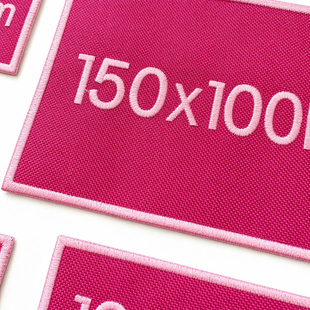 Personalised Embroidered Pink Patches Sew/Iron/VELCRO® Custom Text Molle Morale Badges