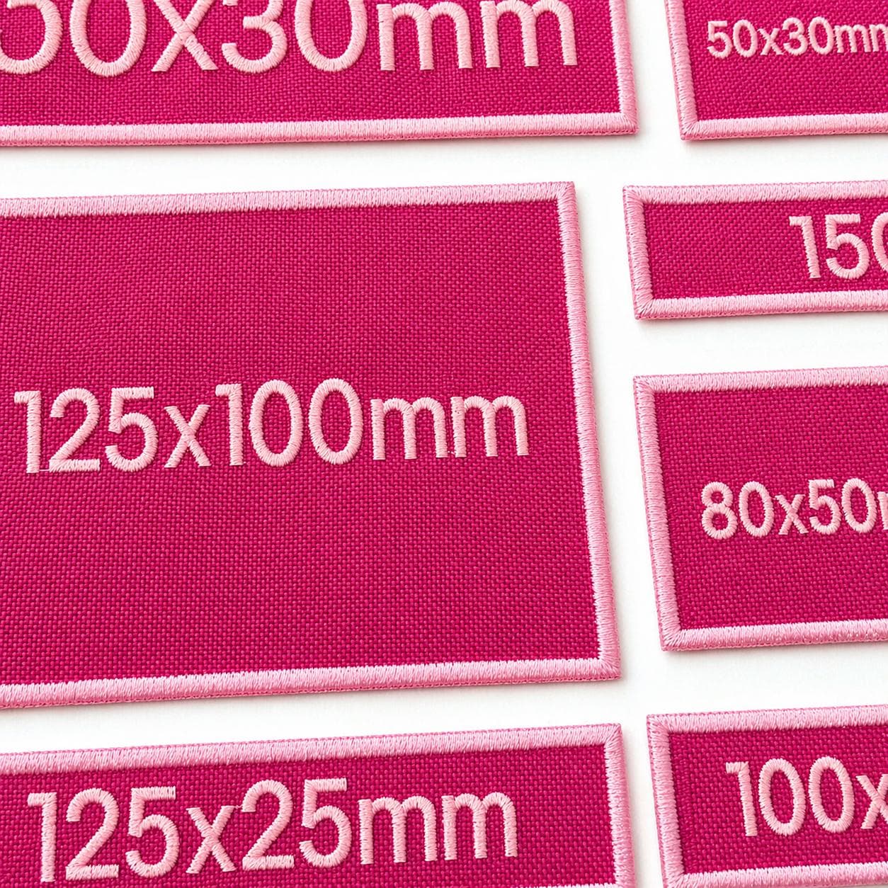 Personalised Embroidered Pink Patches Sew/Iron/VELCRO® Custom Text Molle Morale Badges