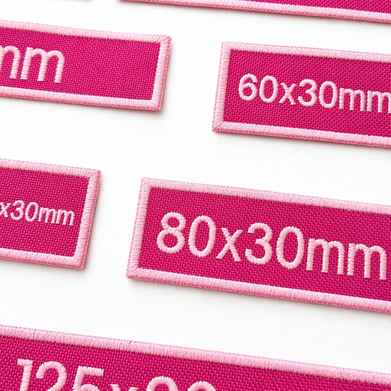 Personalised Embroidered Pink Patches Sew/Iron/VELCRO® Custom Text Molle Morale Badges
