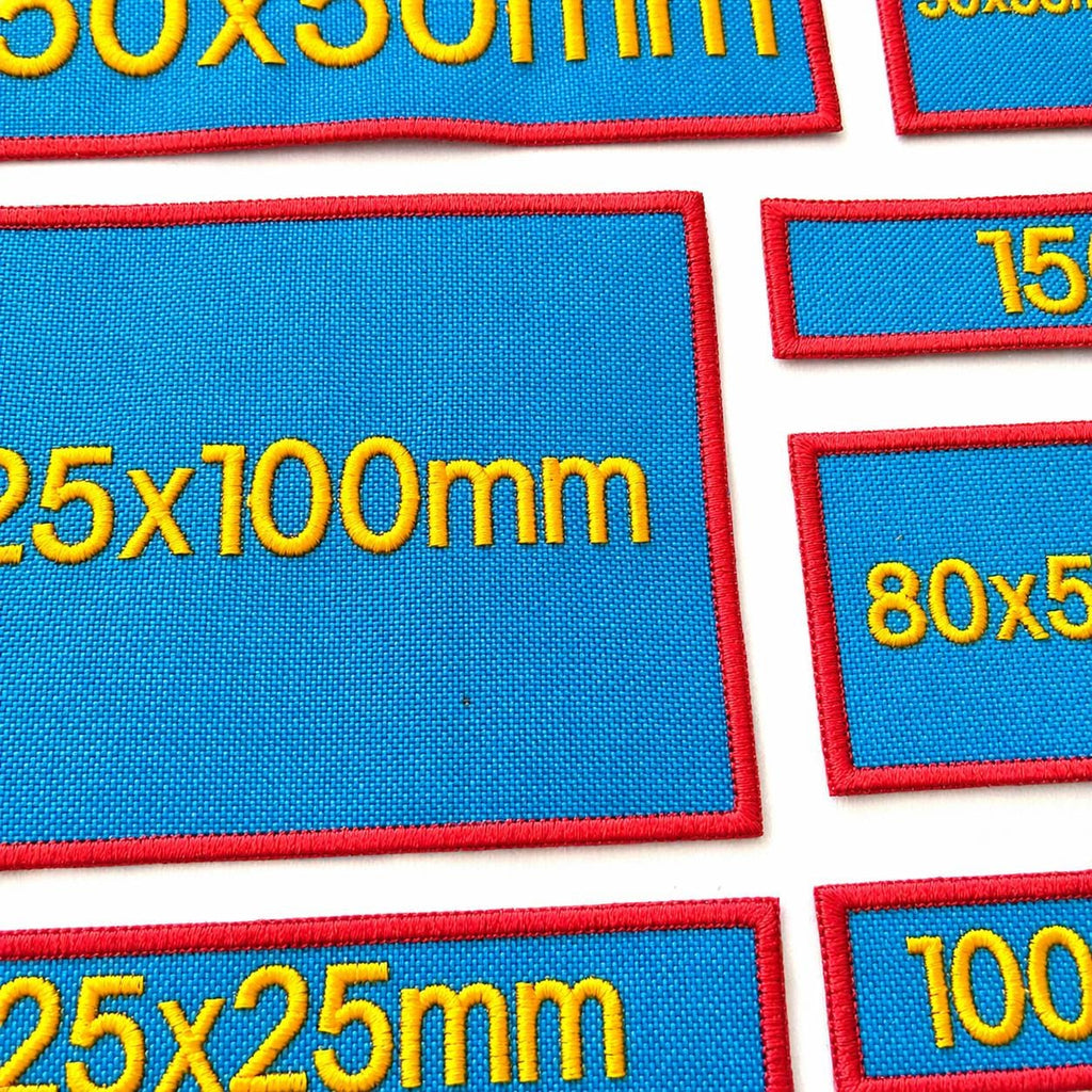 Personalised Embroidered Turquoise Patches Sew/Iron/VELCRO® Custom Text Molle Morale Badges