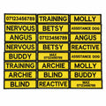 VELCRO® Patch To Fit Julius K9 Dog Harness Personalised Embroidered Custom Text Badge