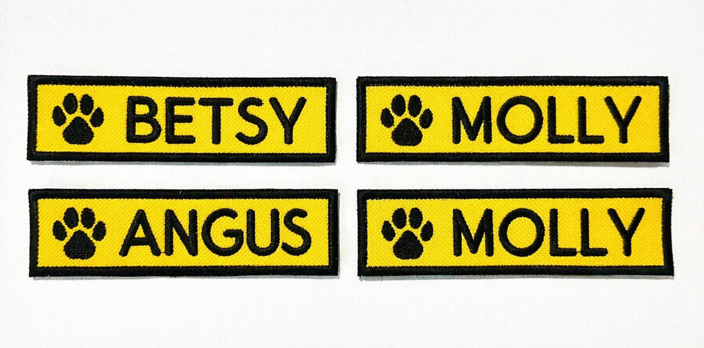 VELCRO® Patch To Fit Julius K9 Dog Harness Personalised Embroidered Custom Text Badge