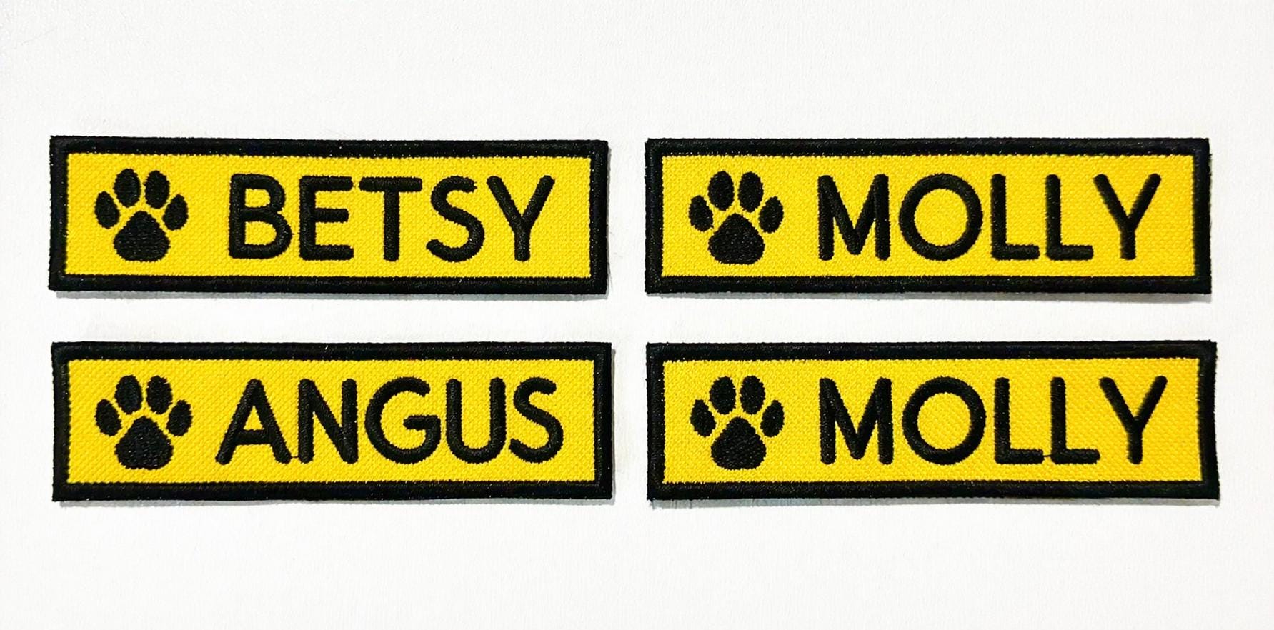 VELCRO® Patch To Fit Julius K9 Dog Harness Personalised Embroidered Custom Text Badge