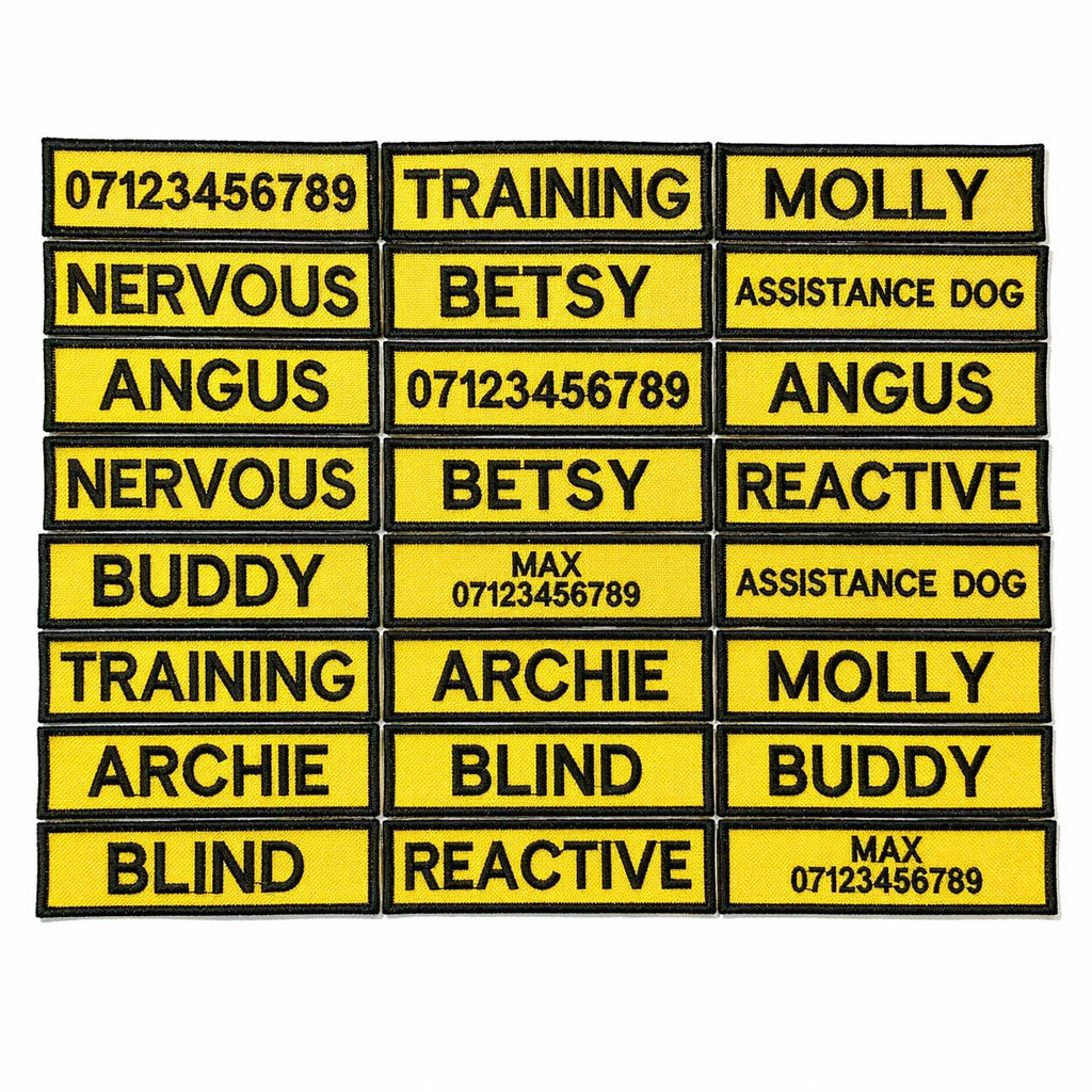 VELCRO® Patch To Fit Julius K9 Dog Harness Personalised Embroidered Custom Text Badge
