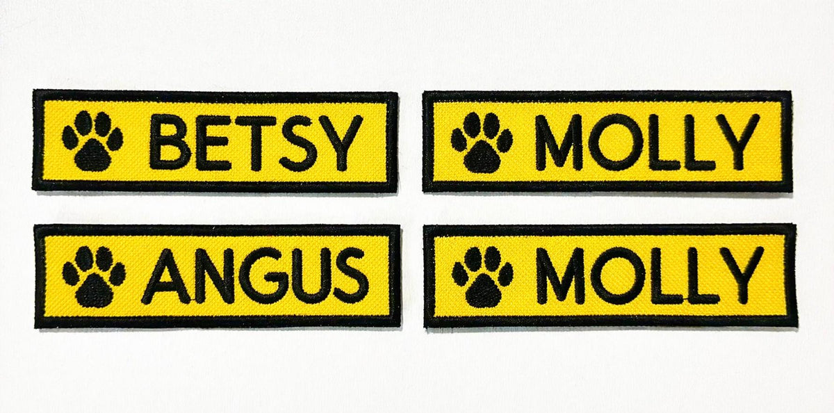 VELCRO® Patch To Fit Julius K9 Dog Harness Personalised Embroidered Custom Text Badge