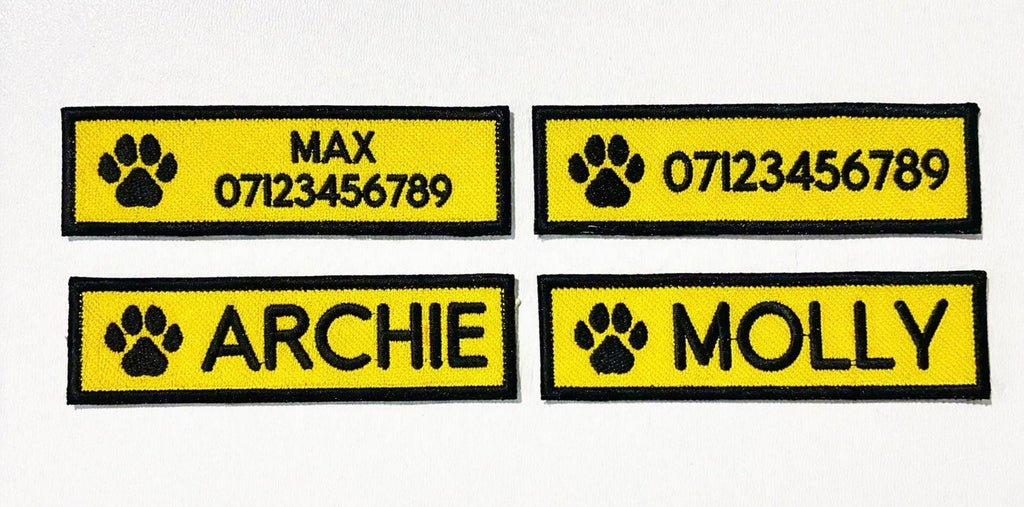 VELCRO® Patch To Fit Julius K9 Dog Harness Personalised Embroidered Custom Text Badge
