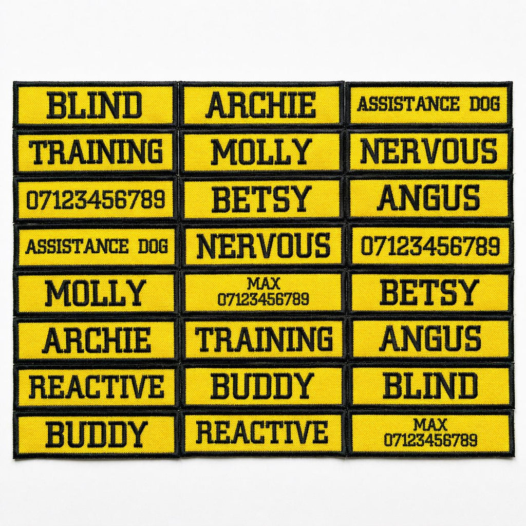 VELCRO® Patch To Fit Julius K9 Dog Harness Personalised Embroidered Custom Text Badge