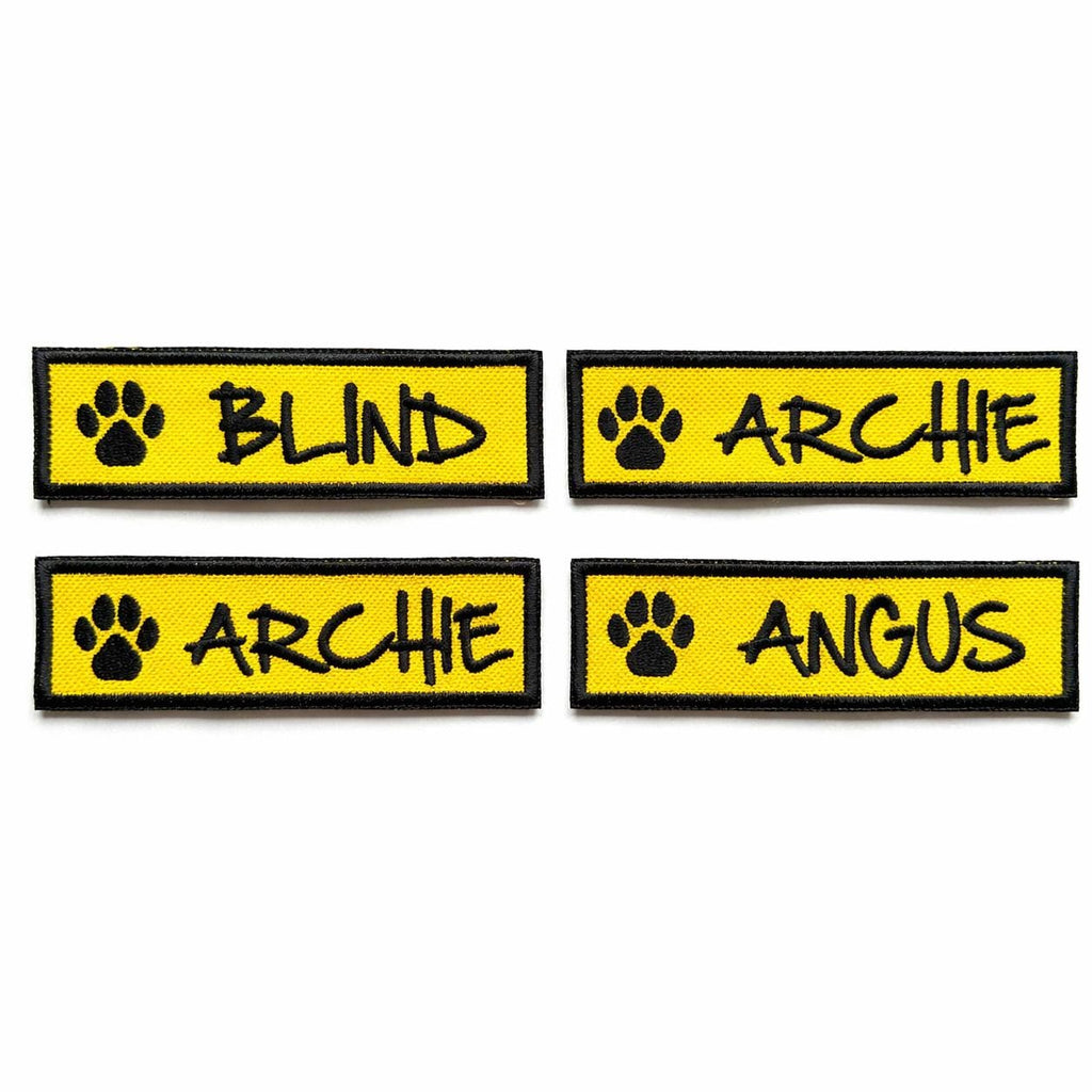 VELCRO® Patch To Fit Julius K9 Dog Harness Personalised Embroidered Custom Text Badge