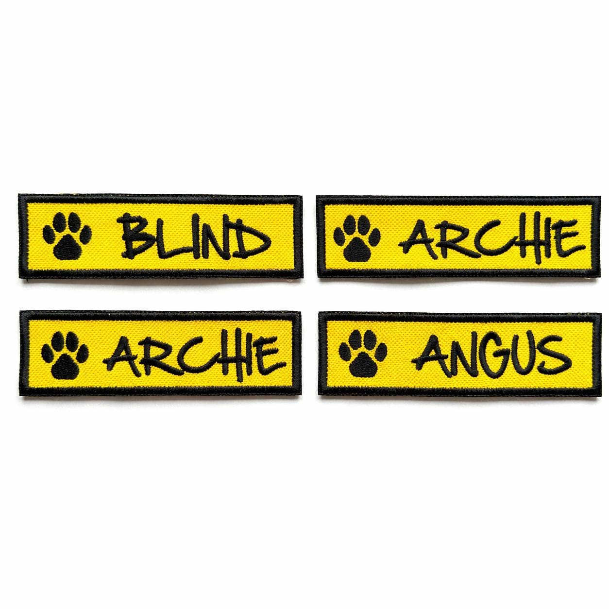 VELCRO® Patch To Fit Julius K9 Dog Harness Personalised Embroidered Custom Text Badge