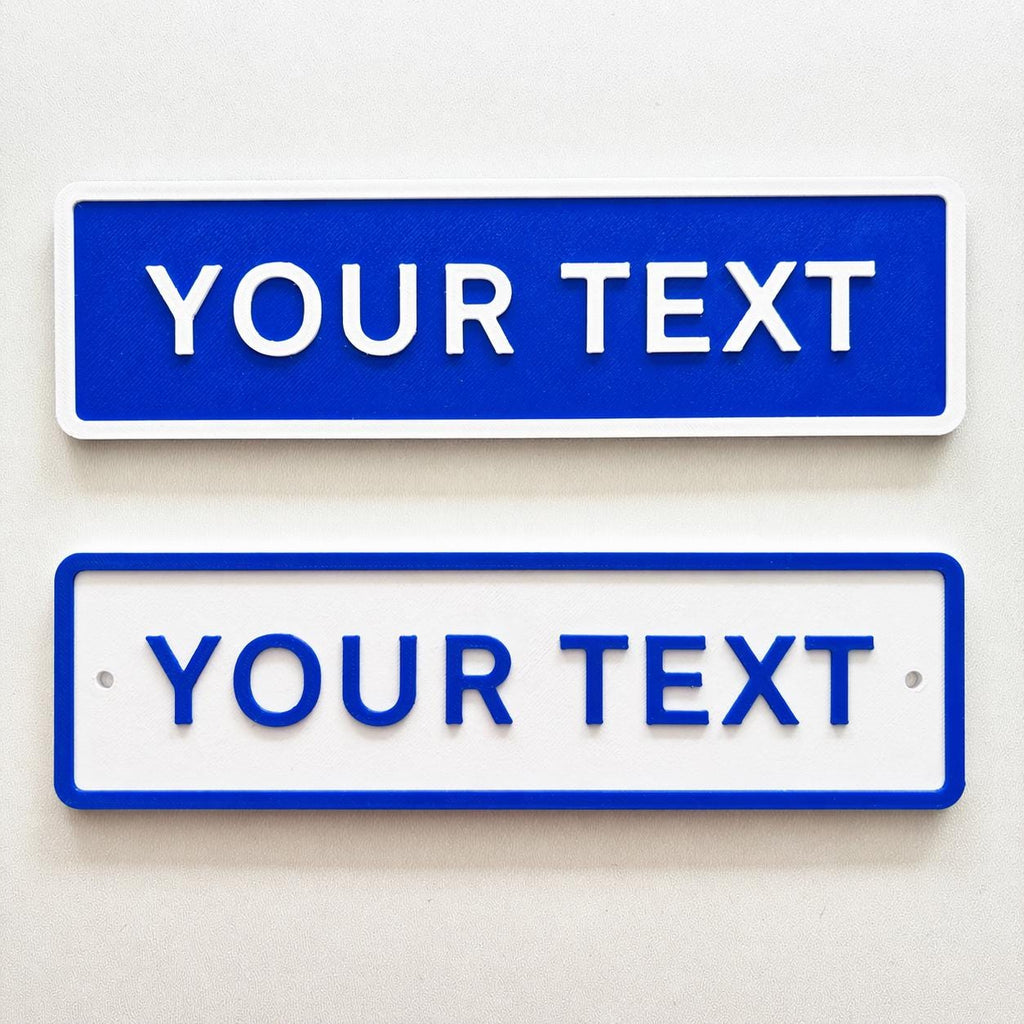 Personalised Your Text Sign – Custom Street Road House Decoration Plate Plaque