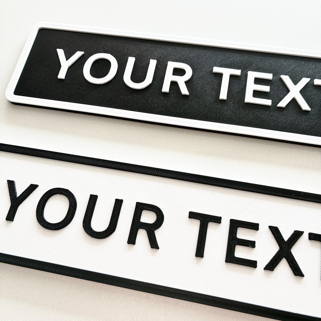 Personalised Your Text Sign – Custom Street Road House Decoration Plate Plaque