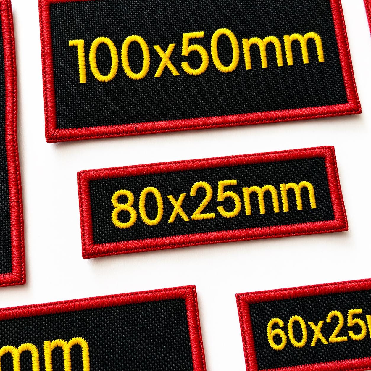 Personalised Embroidered Black Patches Sew/Iron/VELCRO® Custom Text Molle Morale Badges